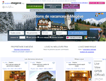 Tablet Screenshot of location-megeve.org